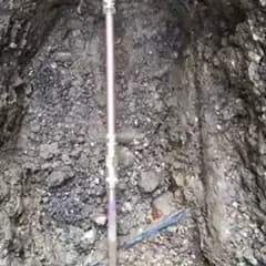 Drain Repairs, Repair to a residential water mains pipe in an excavated trench